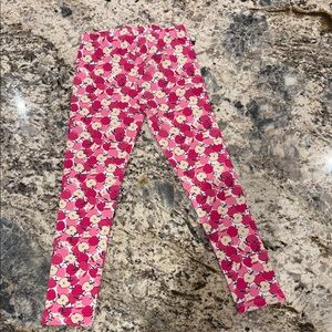 Pink Floral Kids Leggings, Mayoral, size 6.